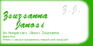 zsuzsanna janosi business card