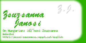 zsuzsanna janosi business card